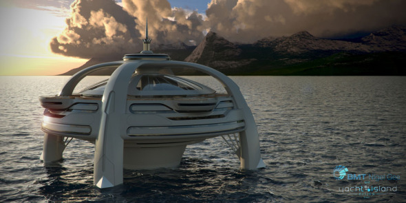 Un hotel para vacacionar flotando en el mar