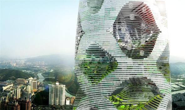 Logistic City un enorme bosque vertical en Shenzhen. Julien de Smedt Architects