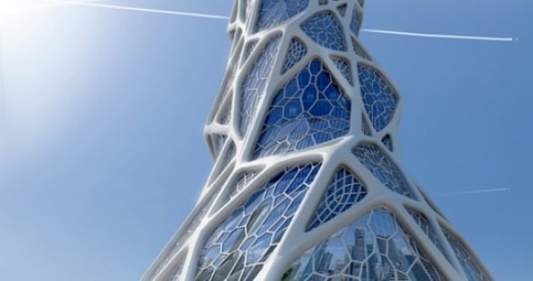Ornamento y estructura a la vez: Torre Binica. LAVA