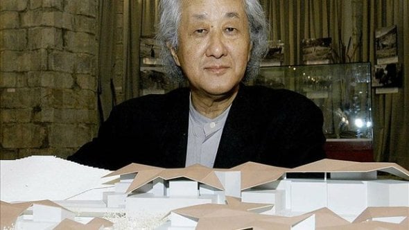 Muere el arquitecto japons Arata Isozaki, ganador del premio Pritzker 2019 y autor del Palau Sant Jordi