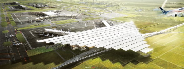 Propuesta de aeropuerto de la Ciudad de Mxico de LOGUER, JAHN y ADG