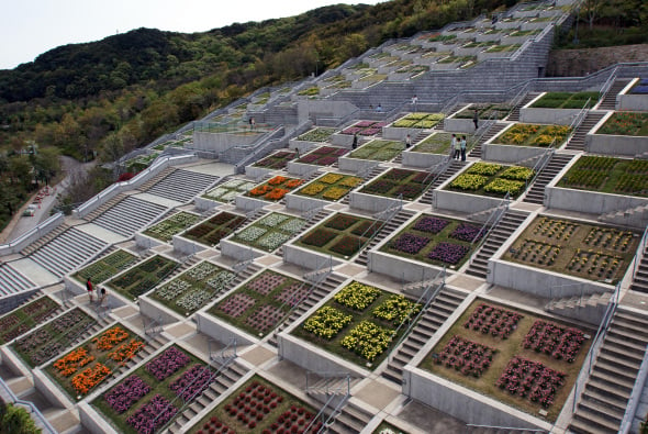El jardn de los 100 escalones de Tadao Ando