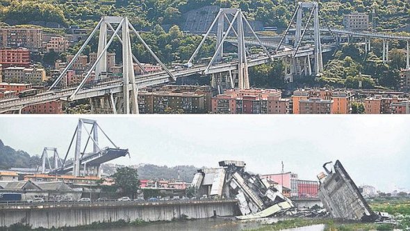 El posible culpable del colapso del puente de Gnova