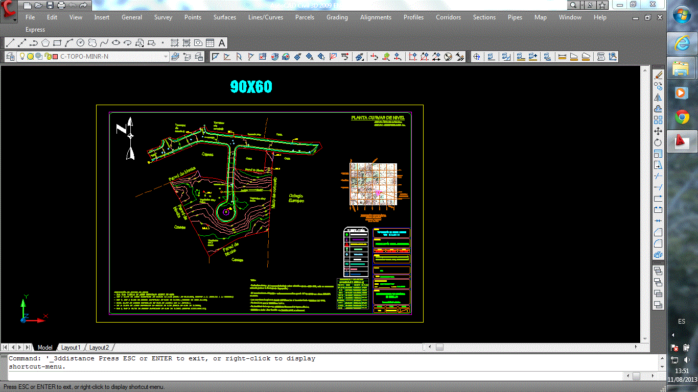 Plano topografico