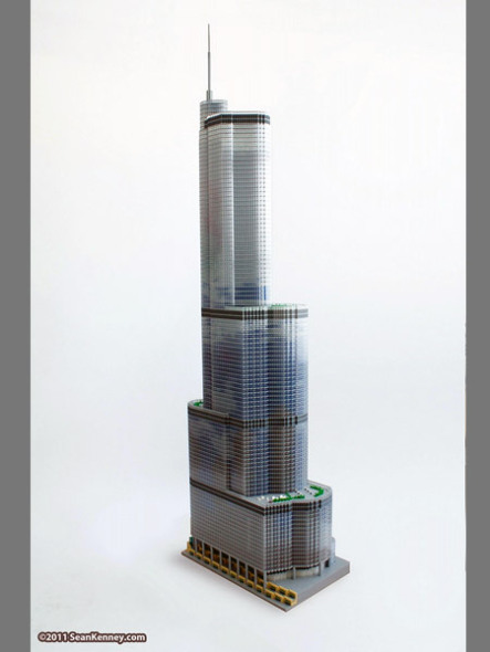 65,000 piezas de LEGO para una rplica de la Trump Tower de Chicago