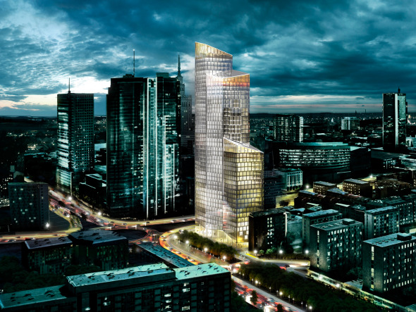 Torre de oficinas de 188 metros en Warsaw realizado por Schmidt Hammer Lassen