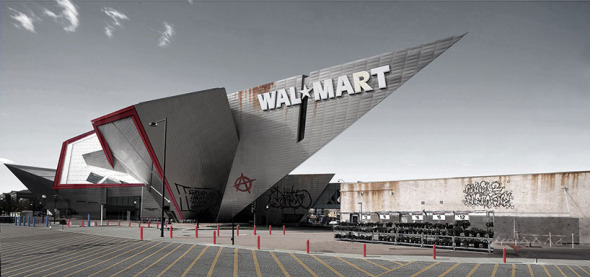 Construcción de Daniel Libeskind absorbida por un Walmart