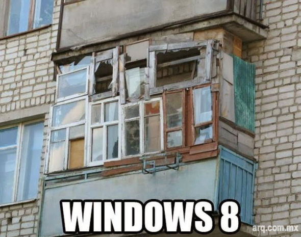 Humor en la Arquitectura, WINDOWS 8