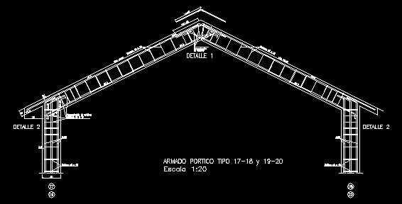 Detalle Armado Portico Cubierta