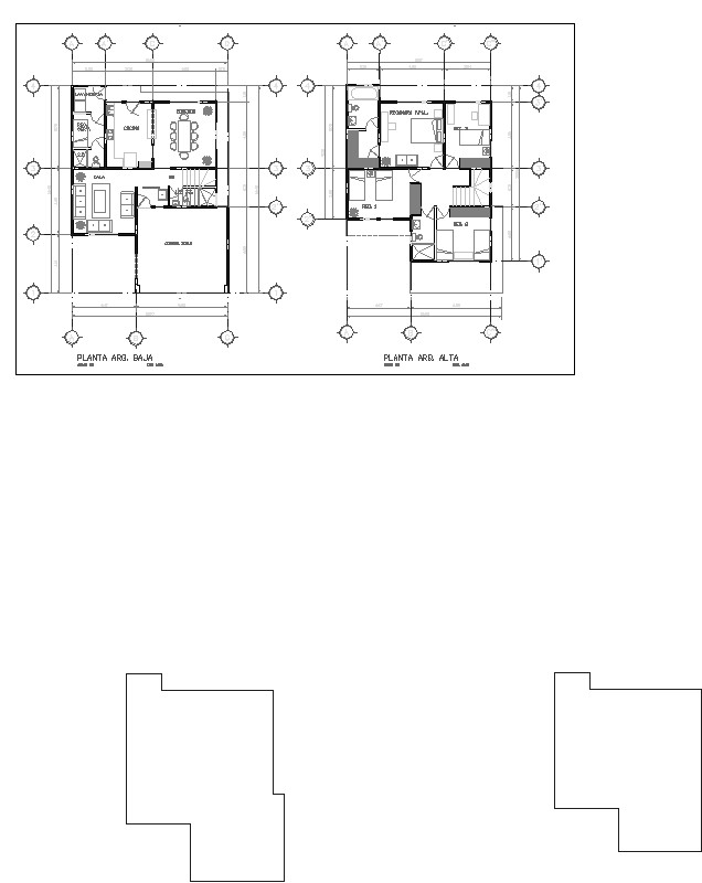 plano de vivienda de 250 m2