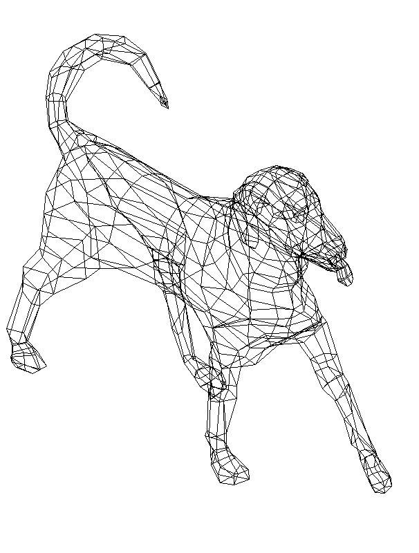 Perro en 3D