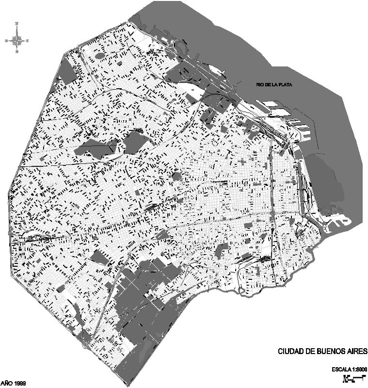 plano ciudad Buenos Aires - Bs As- 