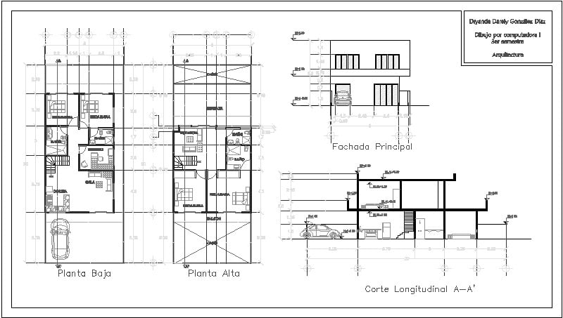 Casas de 50 a 100 m2 - Descarga GRATIS de planos, archivos y bloques sobre  arquitectura y construcción - Buscador de Arquitectura