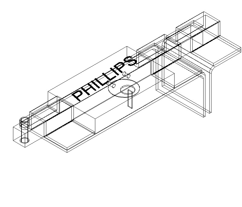 cerradura de barra en 3D marca Phillips