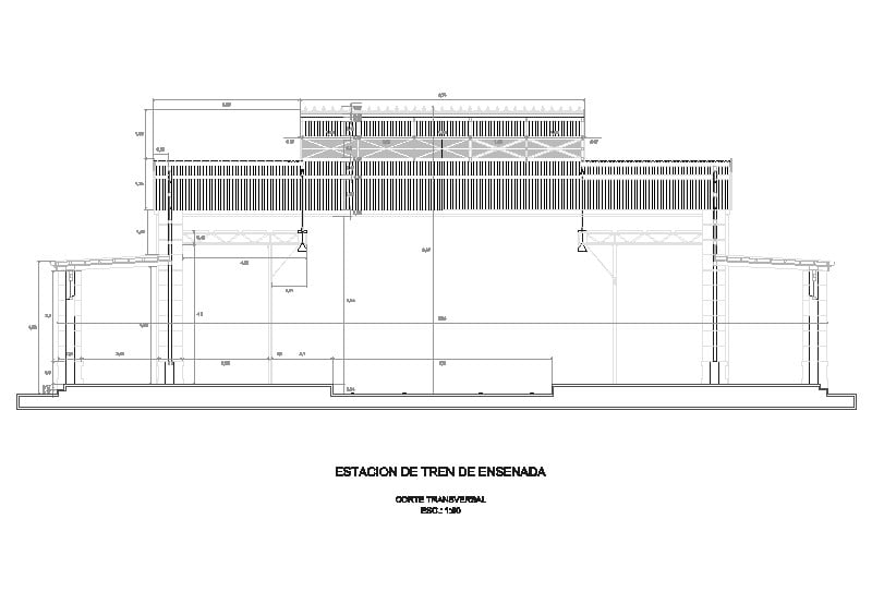 Corte Estacion de ferrocarril en Ensenada