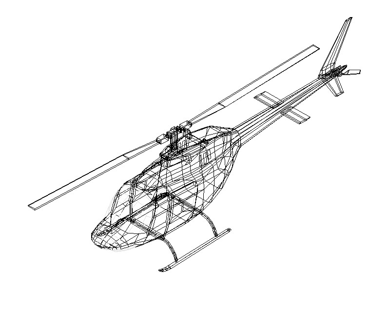 Helicoptero 3d 