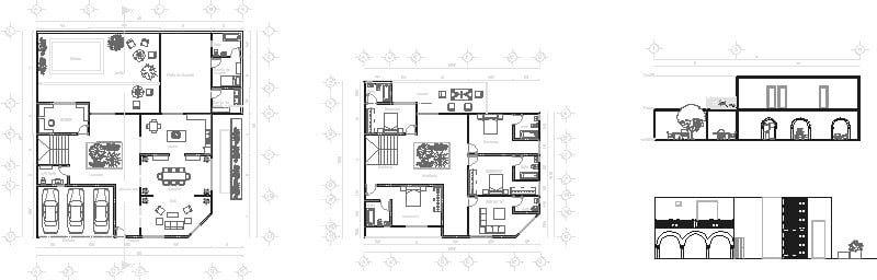 casa habitacin de dos niveles planos arquitectnicos y fachadas
